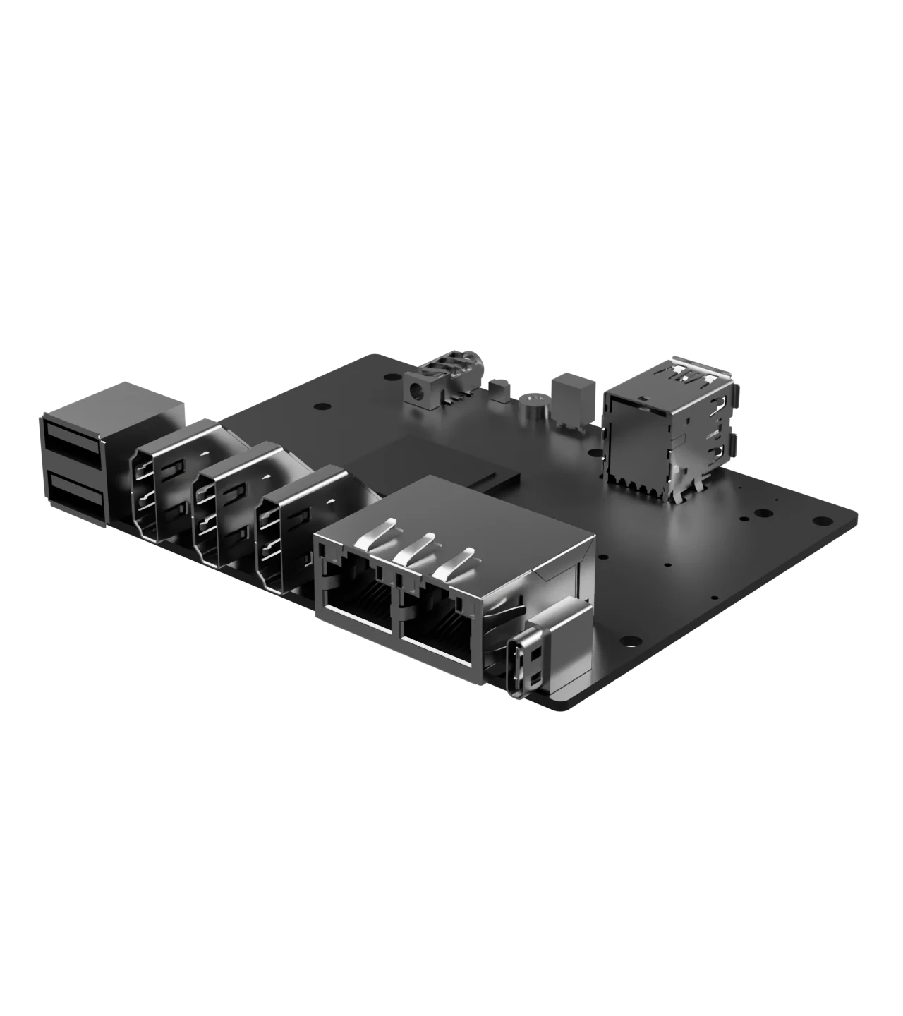 Close view of the ETT board and physical connections